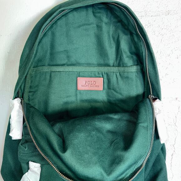 Polo Ralph Lauren Men's Polo Bear Canvas Backpack - Green $225 - Picture 7 of 10